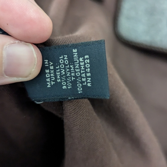 Banana Republic Y2K Leather and Wool Tote Bag - Picture 13 of 15